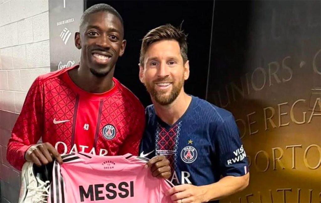 كوره الأن |ليونيل ميسي يهنئ ديمبيلي بعد تتويجه بالكرة الذهبية 2025