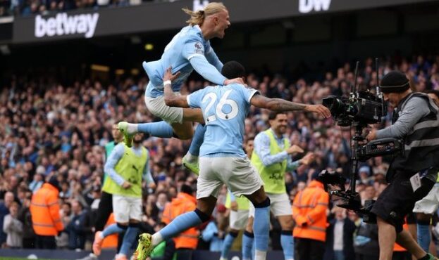 كوره الأن |هالاند يقود مانشستر سيتي لصدارة مؤقتة بفوز مقنع على إيفرتون بالدوري الإنجليزي