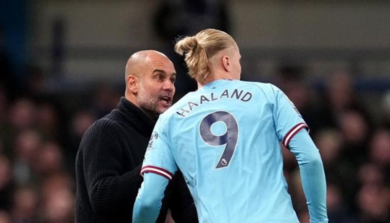 كوره الأن |يقول جوارديولا إن مان سيتي يعتمد بشكل كبير على هالاند الذي لا يرحم