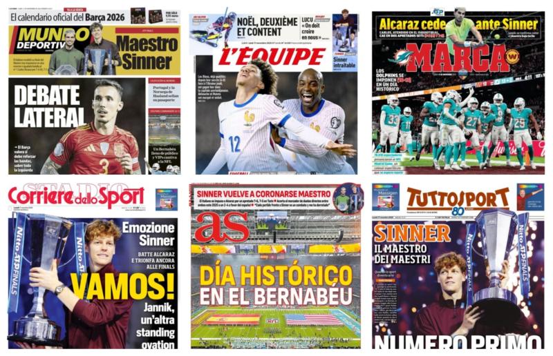 كوره الأن |أبرز عناوين أغلفة الصحف العالمية: “البرتغال وهالاند يحجزان مكانهما في كأس العالم”