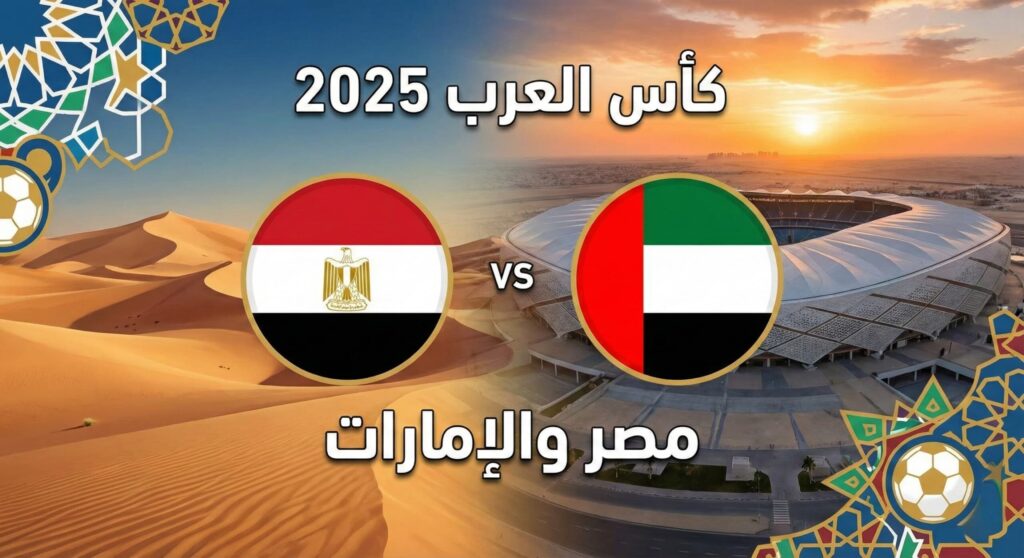 كوره الأن |تقديم مباراة مصر والإمارات في كأس العرب 2025
