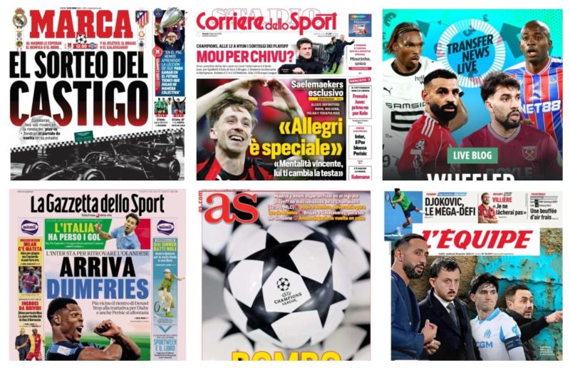 كوره الأن |أبرز عناوين أغلفة الصحف الرياضية العالمية: “أزمة تلوح في أفق ريال مدريد”