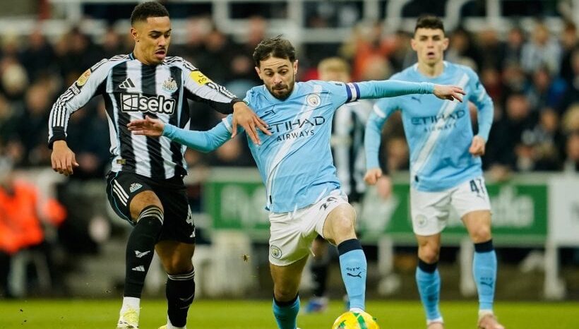 كوره الأن |مانشستر سيتي يضع قدماً في نهائي كأس الرابطة بثنائية نظيفة أمام نيوكاسل