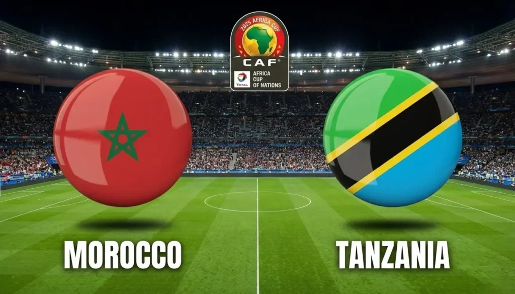 كوره الأن |تقديم مباراة المغرب وتنزانيا في دور الـ16 لكأس الأمم الإفريقية 2025