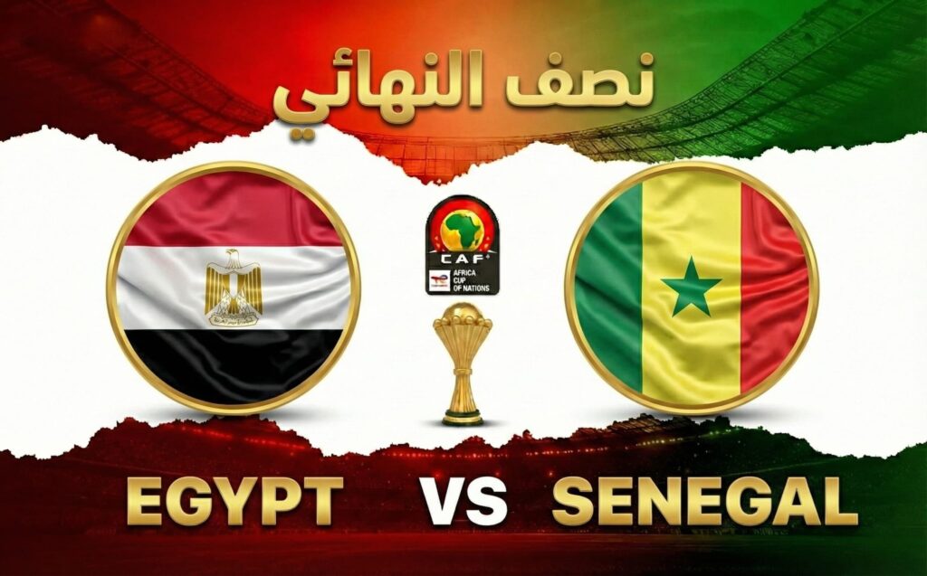 كوره الأن |تقديم مباراة مصر والسنغال في نصف نهائي كأس الأمم الإفريقية 2025