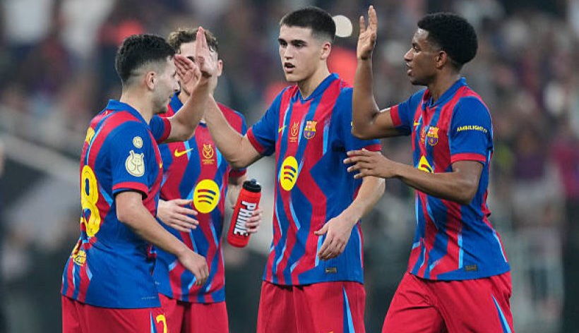 كوره الأن |برشلونة يقسو على أتلتيك بلباو بـ 5 أهداف نظيفة ويحجز مقعده في نهائي السوبر الإسباني